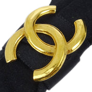 Chanel Bow Satin Hair Barrette Black 22