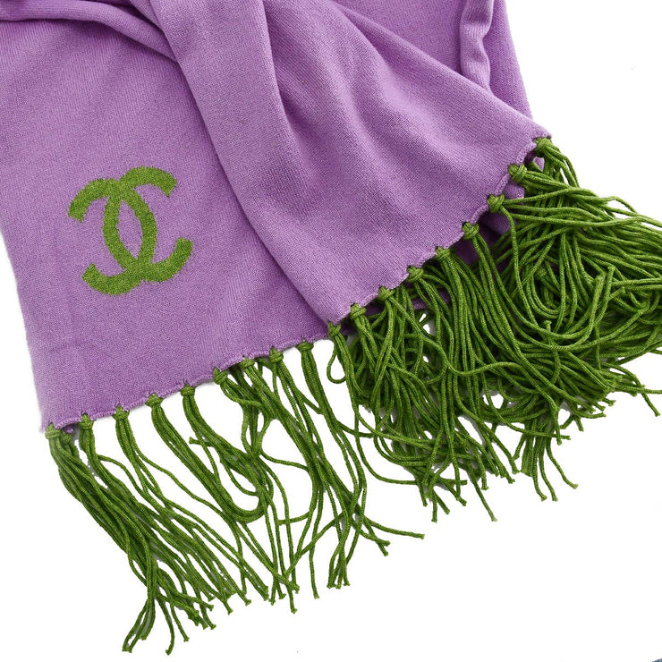 Chanel Sweater Scarf Set Green 07A #38