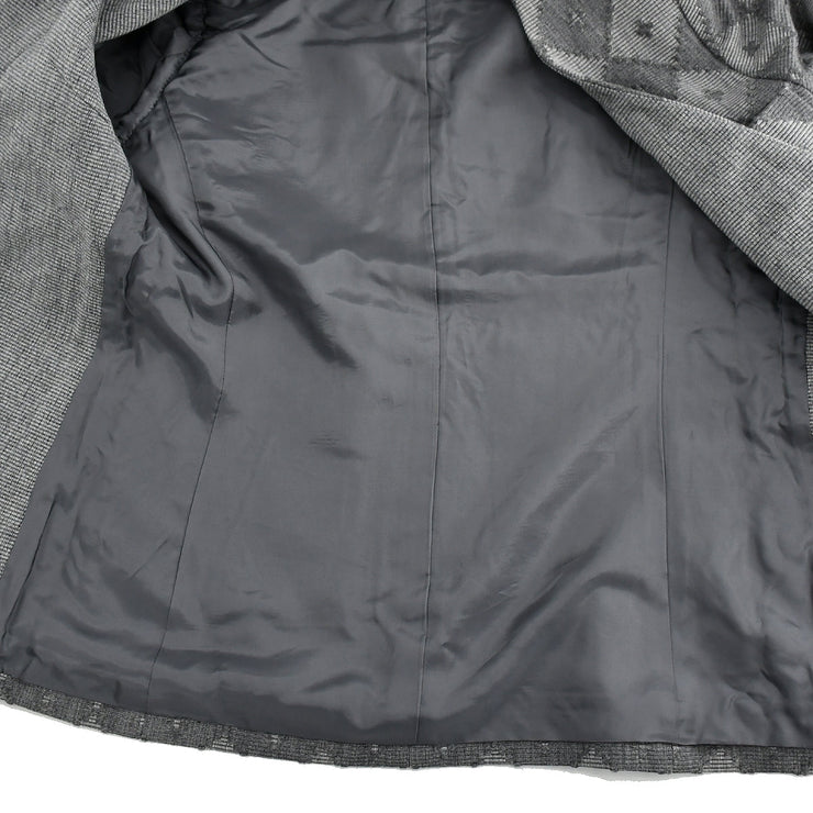 Christian Dior Collarless Jacket Gray #9