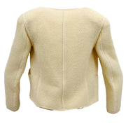 Chanel Ensemble Jacket Sleeveless Top Ivory 99A #38