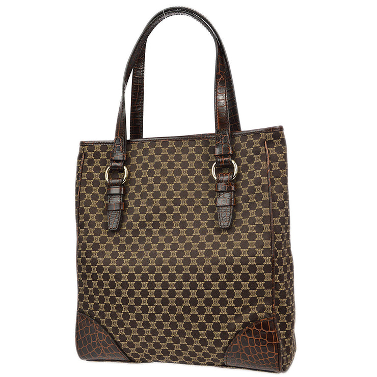 Celine Brown Macadam Tote Handbag