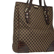 Celine Brown Macadam Tote Handbag