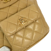 Chanel 1994-1996 Beige Lambskin Large Duma Backpack