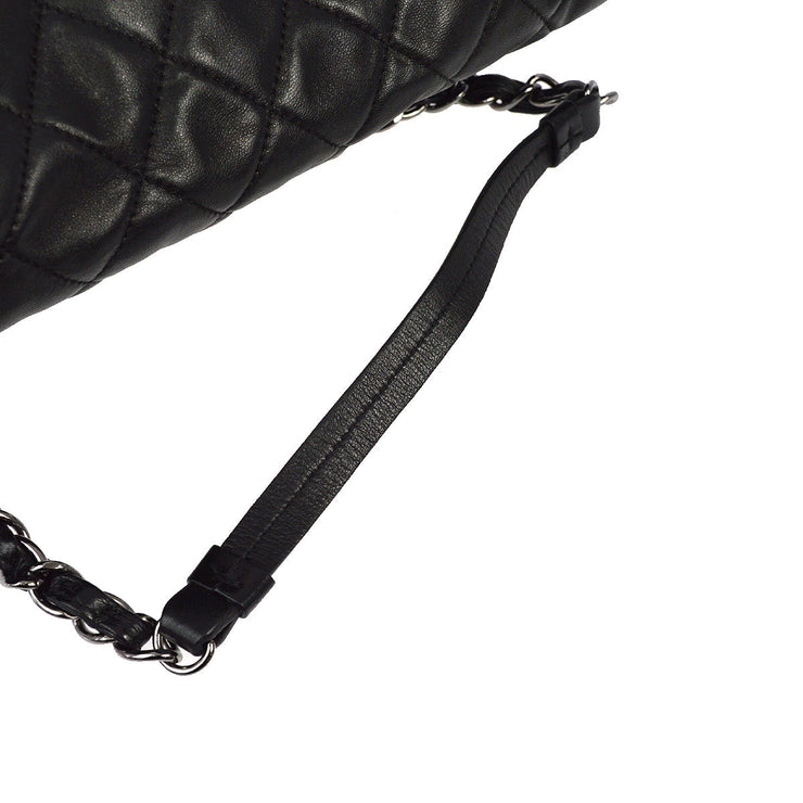 Chanel 2006-2008 Black Lambskin Gather Handbag