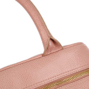 Chanel 2003-2004 Pink Caviar Bowling Bag 27