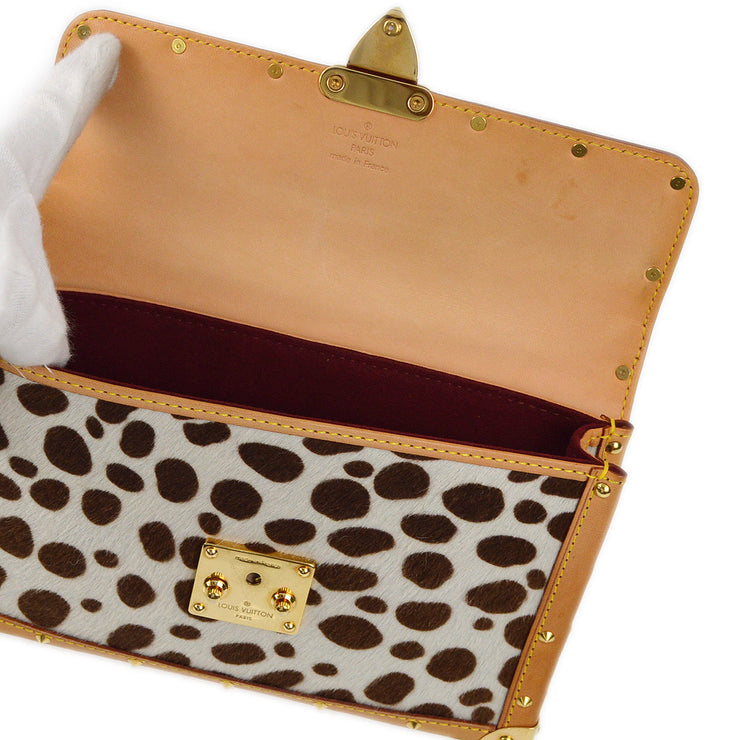 Louis Vuitton 2003 Multicolor Pochette Dalmatian Handbag M92826