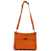 Hermes 2009 Orange Togo Jypsiere 34 Shoulder Bag