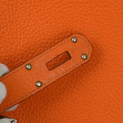 Hermes 2009 Orange Togo Jypsiere 34 Shoulder Bag