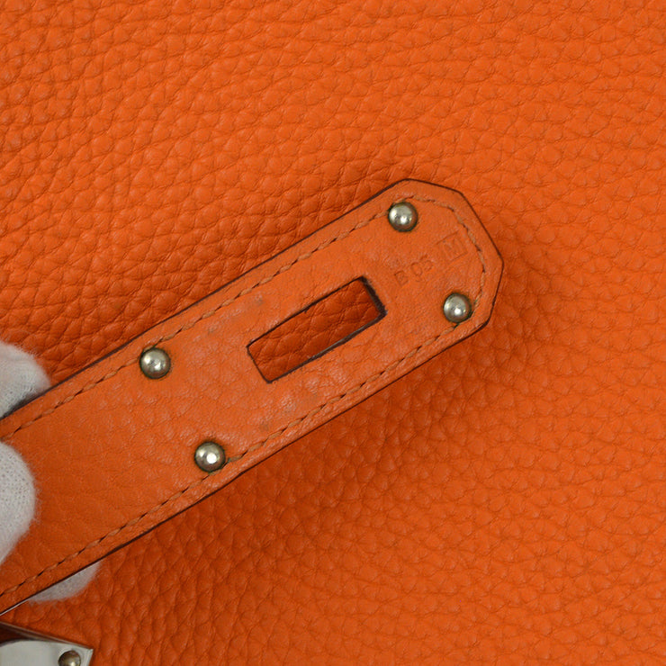 Hermes 2009 Orange Togo Jypsiere 34 Shoulder Bag