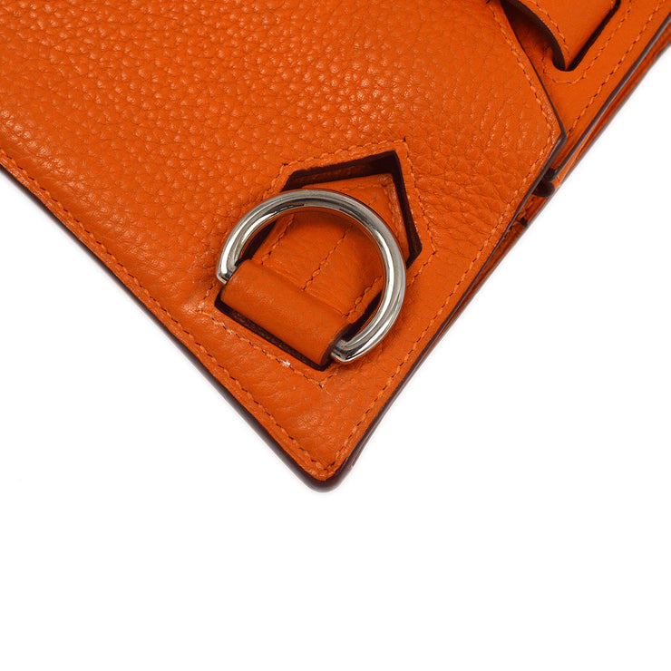 Hermes 2009 Orange Togo Jypsiere 34 Shoulder Bag