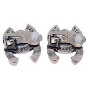 Chanel CC Earrings Clip-On Silver 99A