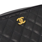 Chanel 1994-1996 Black Caviar Camera Bag Large