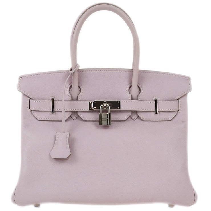 Hermes 2007 Rose Dragee Swift Birkin 30 Handbag