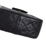 Chanel 1989-1991 Black Lambskin Camera Bag Mini