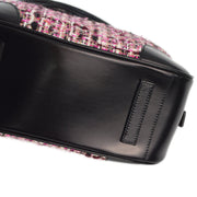 Prada Pink Black Wool Handbag