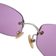 Chanel Sunglasses Eyewear Purple Small Good