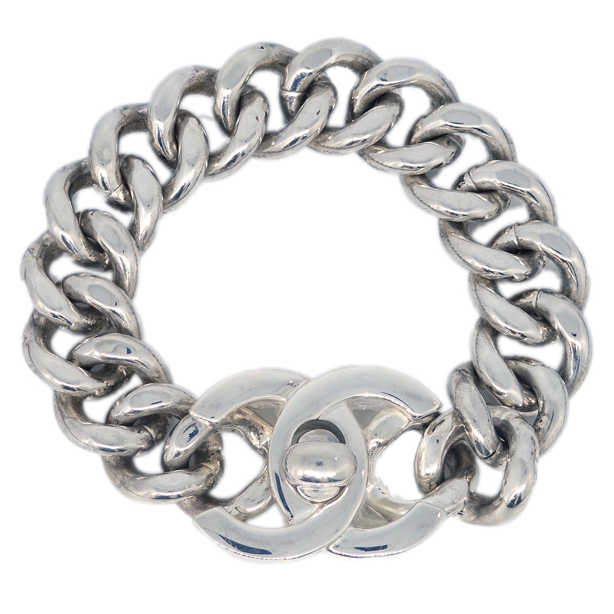 Chanel Turnlock Bracelet Silver 96P – AMORE Vintage Tokyo Chanel Turnlock Bracelet Silver 96P – AMORE Vintage Tokyo
