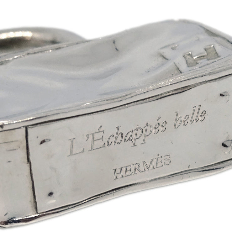 Hermes 2009 Trunk Cadena Silver Small Good