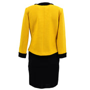 Yves Saint Laurent Setup Suit Jacket Skirt Yellow #M #9