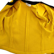 Yves Saint Laurent Setup Suit Jacket Skirt Yellow #M #9