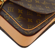 Louis Vuitton 1991 Monogram Cartouchiere GM Shoulder Bag M51252