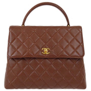 Chanel 2000-2002 Brown Caviar Kelly Handbag