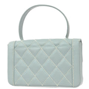 Chanel 2005-2006 Light Blue Calfskin Wild Stitch Handbag