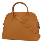 Hermes 2004 Natural Sable Fjord Bolide 37 2way Shoulder Handbag