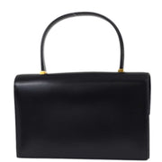 Hermes 1988 Black Box Calf Piano Handbag