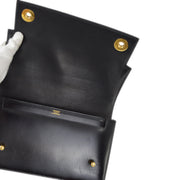 Hermes 1988 Black Box Calf Piano Handbag