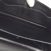 Hermes 1988 Black Box Calf Piano Handbag