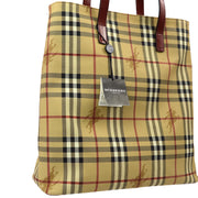 Burberry Beige House Check Tote Handbag