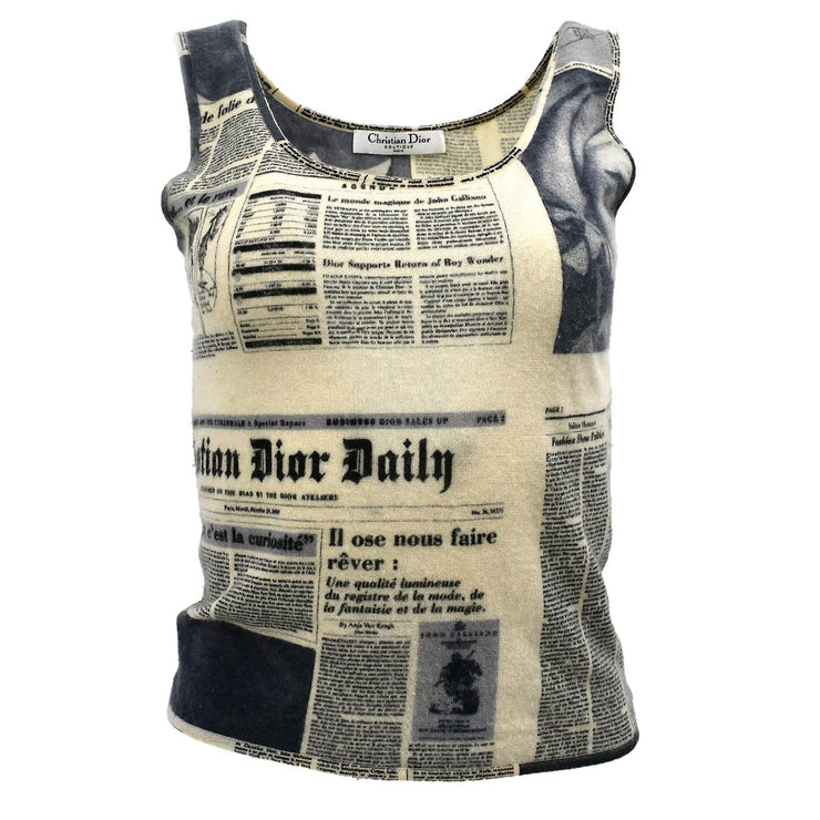 Christian Dior Newspaper Ensemble Beige