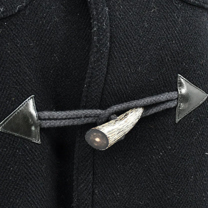 Hermes Hooded Coat Black #44