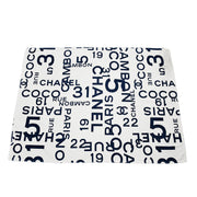 Chanel Logo Beach Towel White Small Good