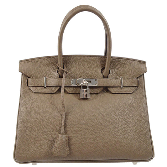 Hermes 2014 Toupe Gray Togo Birkin 30 Handbag