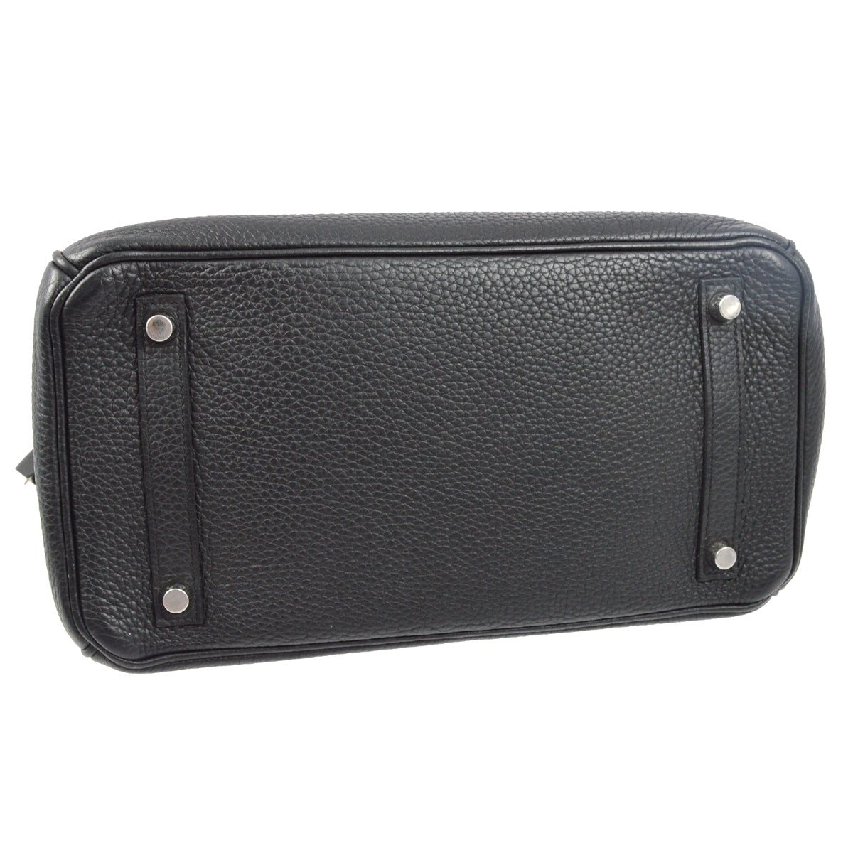 Hermes 2015 Black Taurillon Clemence Birkin 30 Handbag