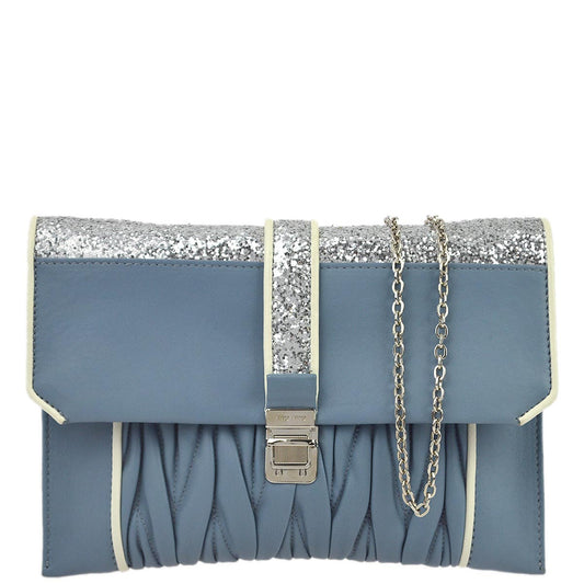 damage Miu Miu Light Blue Shoulder Bag