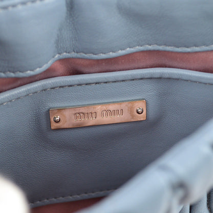 damage Miu Miu Light Blue Shoulder Bag