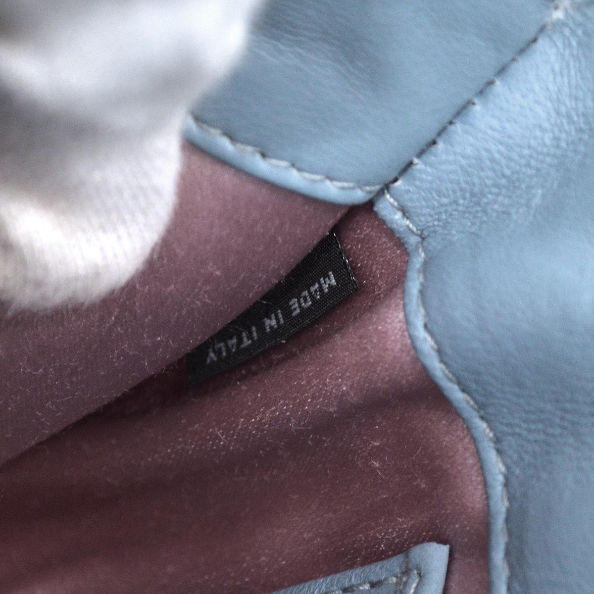 damage Miu Miu Light Blue Shoulder Bag