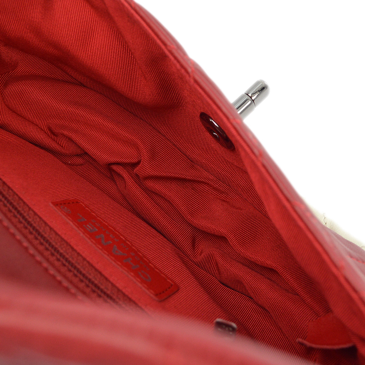 Chanel 2013-2014 Red Lambskin Small Hula Hoop Handbag