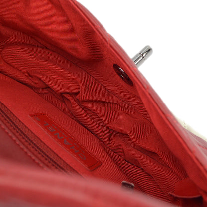 Chanel 2013-2014 Red Lambskin Small Hula Hoop Handbag