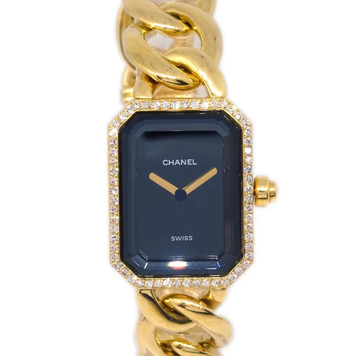 Chanel Premiere Watch 18KYG Diamond #L