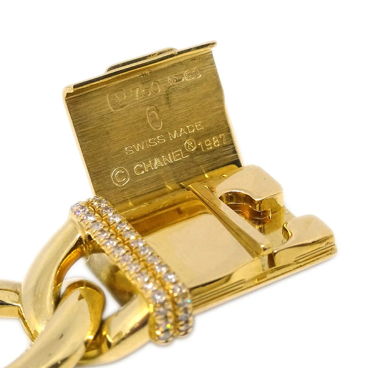 Chanel Premiere Watch 18KYG Diamond #L