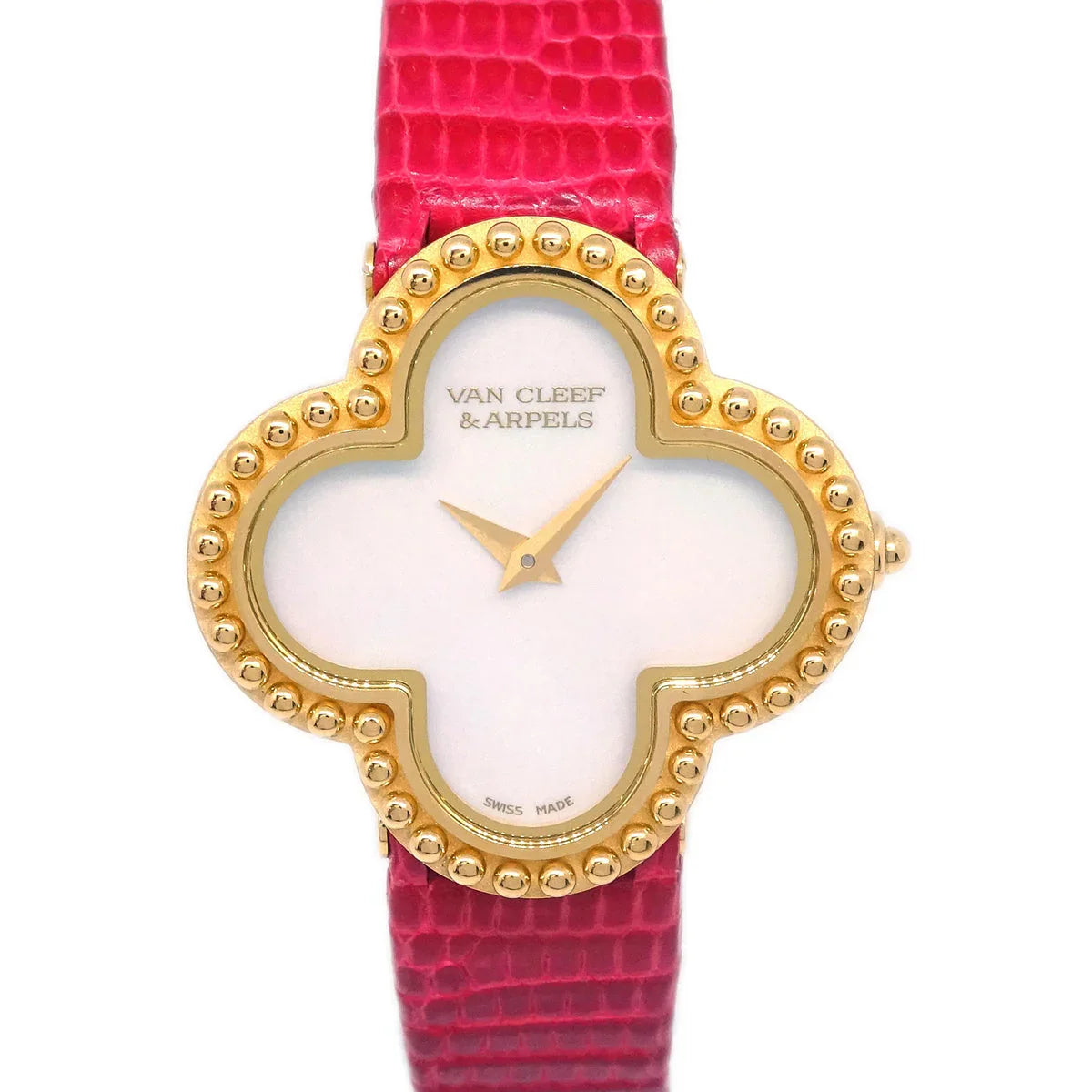 Van Cleef & Arpels Alhambra Ref.HH56431 Quartz Watch 18KYG Red