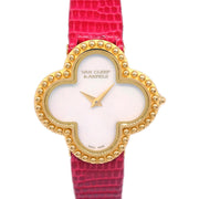 Van Cleef & Arpels Alhambra Ref.HH56431 Quartz Watch 18KYG Red