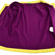 Chanel Ensemble Cardigan Short Sleeve Top Purple