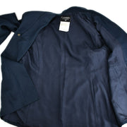 Chanel Setup Suit Jacket Skirt Navy P194 #42