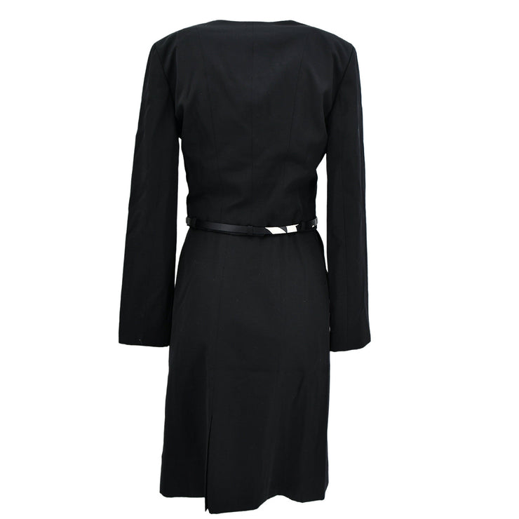 Chanel Setup Suit Jacket Skirt Black 00T #38