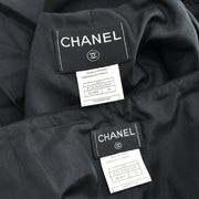 Chanel Setup Suit Jacket Skirt Black 00T #38